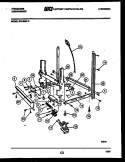 POWER DRY AND MOTOR PARTS Diagram and Parts List for DW1800H3  Frigidaire Dishwasher