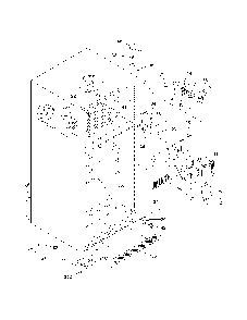 Cabinet Diagram and Parts List for 2537888401A  Kenmore Refrigerator