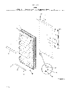 Door Diagram and Parts List for 25321042414  Kenmore Freezer