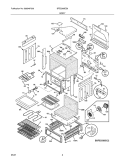 BODY Diagram and Parts List for BFES368ES6  Frigidaire Wall Oven