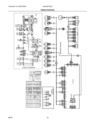 Wiring Diagram Diagram and Parts List for EI24ID81SS2A  Frigidaire Dishwasher