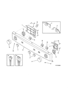 Part Location Diagram of 137493300 Frigidaire Selector Switch - 8 Position
