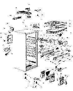 Cabinet Parts Diagram and Parts List for 5648660200  Kenmore Refrigerator