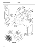 BODY Diagram and Parts List for GLEF369DBK  Frigidaire Range