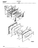 DOOR Diagram and Parts List for FEB789WESA  Frigidaire Wall Oven