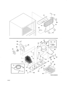 System Diagram and Parts List for 25361789019  Kenmore Refrigerator