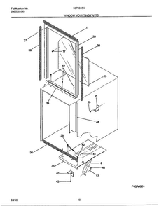 Window Mounting Parts Diagram and Parts List for 5079005A  Frigidaire Air Conditioner