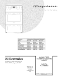 COVER Diagram and Parts List for PLEFM399DCC  Frigidaire Range
