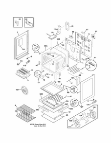 Body Diagram and Parts List for 79092703015  Kenmore Range