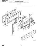 BACKGUARD Diagram and Parts List for FEF351SGWB  Frigidaire Range