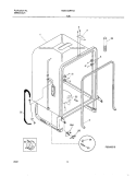 TUB Diagram and Parts List for MDB122RFS2  Uni Dishwasher