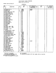 Chest/cabinet Page 3 Diagram and Parts List for 33158-OA  Frigidaire Freezer