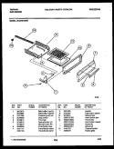 BROILER DRAWER PARTS Diagram and Parts List for 30-2242-00-01  Tappan Range