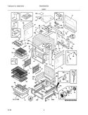 BODY Diagram and Parts List for EW30ES65GSA  Electrolux Range