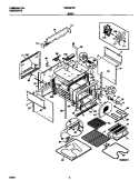 BODY Diagram and Parts List for FED387CFBA  Frigidaire Wall Oven