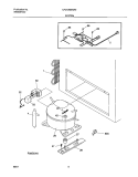 SYSTEM Diagram and Parts List for CFC13M5AW0  Uni Freezer