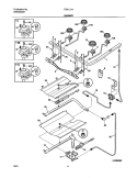 BURNER Diagram and Parts List for FGFL77ABD  Frigidaire Range