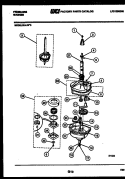 TRANSMISSION PARTS Diagram and Parts List for WALL0  Frigidaire Washer