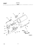 BURNER Diagram and Parts List for FSG446RHS4  Frigidaire Dryer