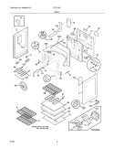 BODY Diagram and Parts List for FEFL79DQL  Frigidaire Range