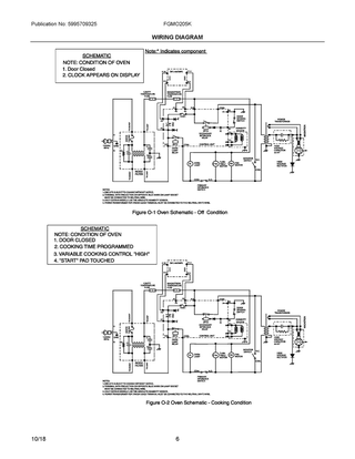 Wiring Diagram Diagram and Parts List for FGMO205KBDY  Frigidaire Microwave