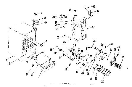 Cabinet Parts Diagram and Parts List for 1268916081  Kenmore Refrigerator