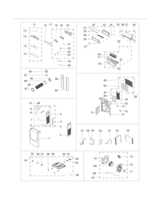 Recommended Spare Parts Diagram and Parts List for CRA093PT111  Frigidaire Air Conditioner