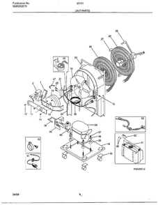 Unit Parts Diagram and Parts List for 93010A  Frigidaire Dehumidifier
