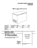 COVER Diagram and Parts List for FFC07C3AW1  Frigidaire Freezer