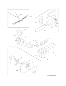 Controls Diagram and Parts List for FFHS2611PFCA  Frigidaire Refrigerator