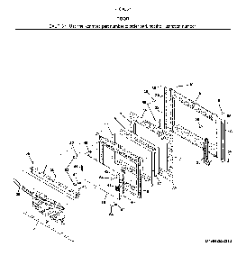 Door Diagram and Parts List for 79042531311  Kenmore Range