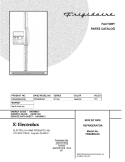 COVER Diagram and Parts List for FRS26RLECS0  Frigidaire Refrigerator