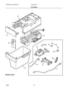 Part Location Diagram of 811908801 Frigidaire CLAMP