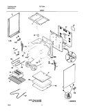 BODY Diagram and Parts List for FEF326AWC  Frigidaire Range