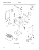 BODY Diagram and Parts List for FGF337GSG  Frigidaire Range