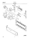 BACKGUARD Diagram and Parts List for FEF366BCB  Frigidaire Range