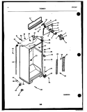 CABINET PARTS Diagram and Parts List for TSI206EN4D  Kelvinator Refrigerator
