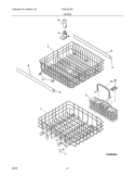 RACKS Diagram and Parts List for FDB1051REM1  Frigidaire Dishwasher