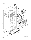 CABINET Diagram and Parts List for GRT18C5AW4  Gibson Refrigerator
