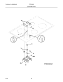 CONTROL PANEL Diagram and Parts List for FFEC3205LS1  Frigidaire Cooktop