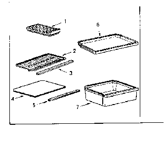 Accessories Diagram and Parts List for 5648946050  Kenmore Refrigerator