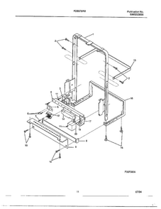 Dishwasher Page 10 Diagram and Parts List for 789  Frigidaire Dishwasher