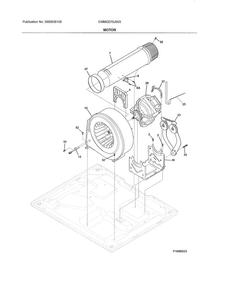 Motor Diagram and Parts List for EWMGD70JIW3  Electrolux Dryer