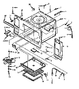 Cavity Parts Diagram and Parts List for 5648775380  Kenmore Microwave