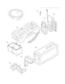 Ice Maker Diagram and Parts List for EI23BC56IWC  Electrolux Refrigerator