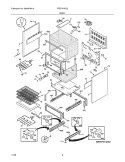 BODY Diagram and Parts List for PFEF374EC3  Frigidaire Wall Oven