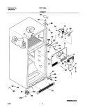 CABINET Diagram and Parts List for FRT17IB3AW2  Frigidaire Refrigerator