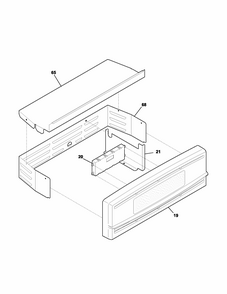 Controls Diagram and Parts List for 79040199400  Kenmore Wall Oven