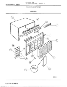 Part Location Diagram of A471005 Frigidaire Front panel