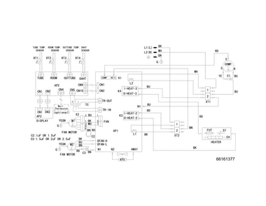 Wiring Diagram Diagram and Parts List for FFRP072HT30  Frigidaire Air Conditioner